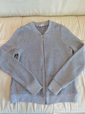 River Island Silver Knit Zip Sweater